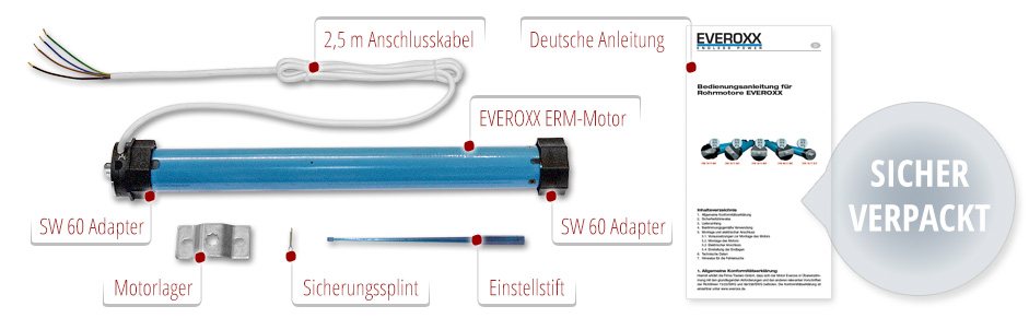 Lieferumfang ERM-Serie Durchmesser: 45 mm
